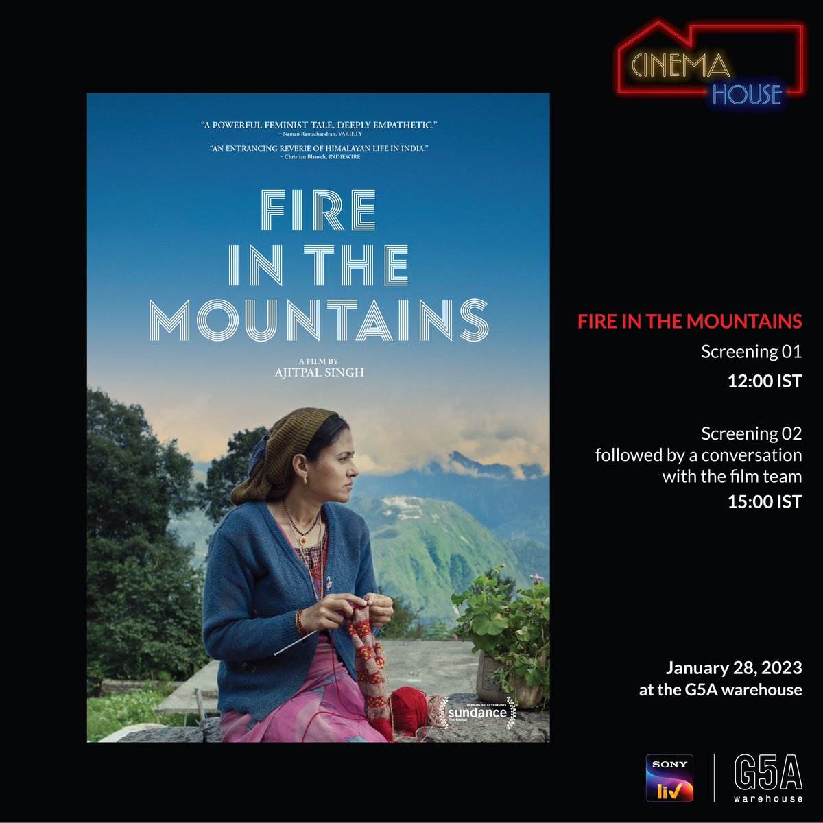 Come for our first screening in Mumbai. Jan 28, 12 noon & 3pm at G5A. Followed by Q&A with Ajitpal Singh & film team! Thank you @nikkhiladvani @g5afoundation for this New Year gift 🌺 @ParikshhitJha @deemelinda @Namrata_Joshi @chhabs @shubhragupta @onlytaranbajaj @abhradas1