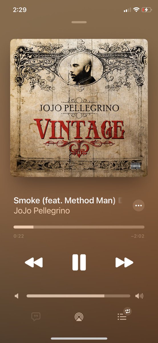 What @JoJoPellegrino and @methodman did to my beat wasn’t fair 💨 New Album JojoP “Vintage”  out now!