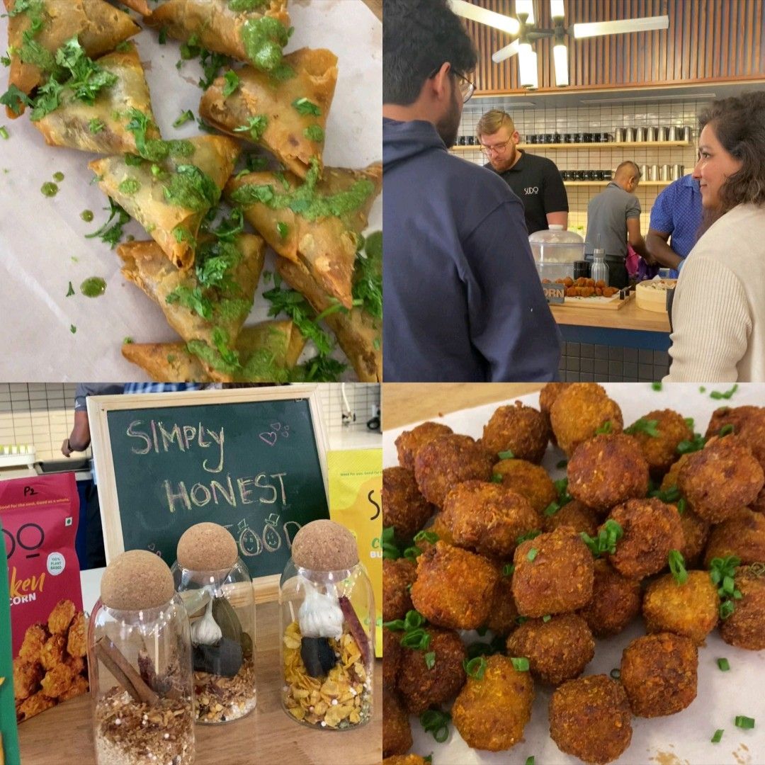 sudofoods's tweet photo. Snacked up WeWork India this week with the perfect mid-work #MockMeat snacks. It's delicious and healthy. It was so gratifying for us to see everyone enjoying our meaty delights and having amazing things to say! https://t.co/388Y2je7NG