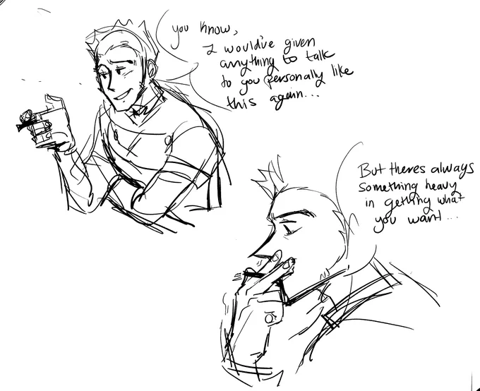smoking // 

was gonna make a comic of kurapika and leorio catching up but i have 0 end in mind sooo... 