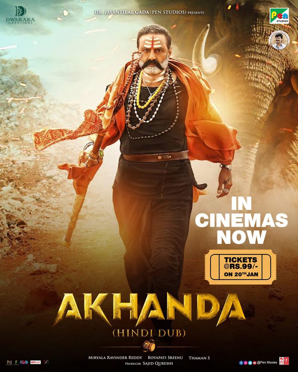 T2BLive's tweet photo. #AkhandaHindiFromToday https://t.co/7vWIPCWepF