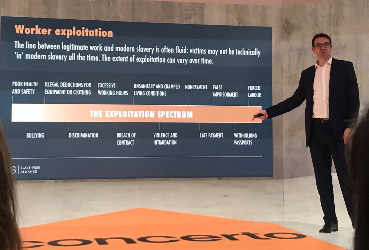 Last night was spent at an event discussing #ModernSlavery in the #SupplyChain thanks to Tim from @Hopeforjustice for such an insightful talk, lots of food for thought & discussion around what we  as #ResponsibleBusinesses can do to end practices that #Exploit individuals