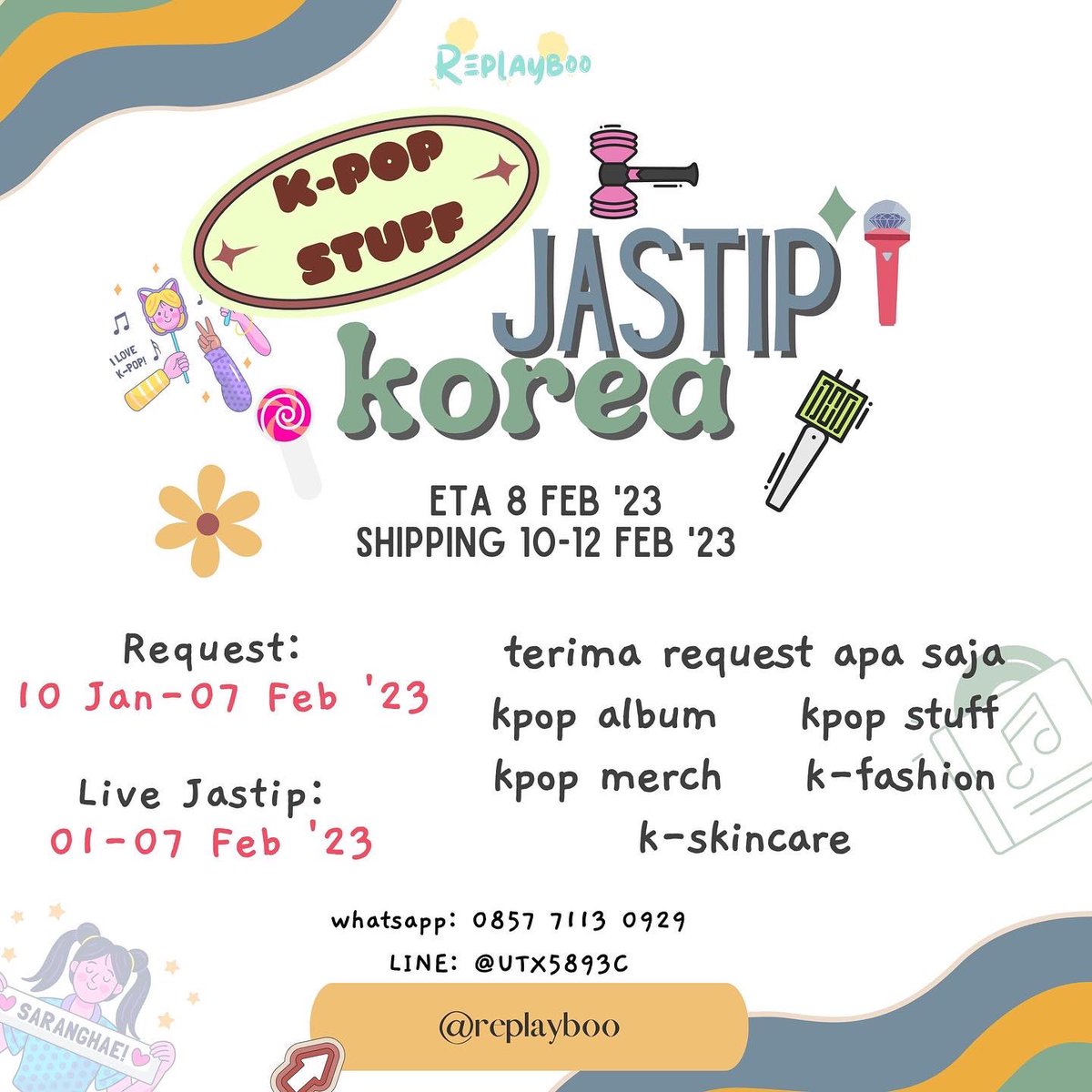 cheonsawon61's tweet photo. ✨JASTIP KOREA Handcarry first-hand trusted✨
Banyak banget keuntungan😍

•Ga perlu nunggu lama PO❌ EXPRESS!
•Request barang apa aja kita cariin✅
•Harga sudah bersih INA
•Pengiriman 10feb dari JKT
•Go &amp; reseller with special price

DM for more info! https://t.co/CcV1ElE7At https://t.co/zQSfRVebMT