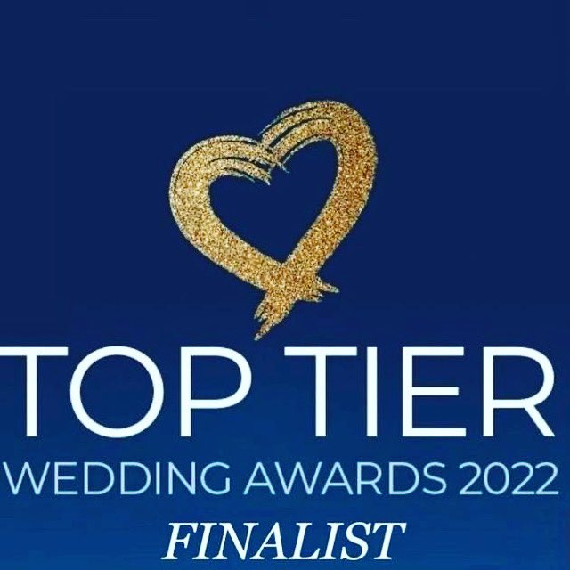 We are absolutely delighted to have been nominated and finalists in the top tier awards for 2022, thank you so much to all our couple who took the time to vote for us ❤️❤️
