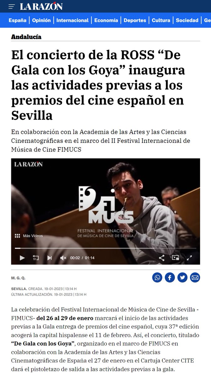 FIMUCS 2023 - Noticia en la Razón

fimucs.com/fimucs-2023-no…

<a href="/Academiadecine/">Academia de Cine</a>
<a href="/CartujaCenter/">Cartuja Center CITE</a>
<a href="/SevillaROS/">Real Orquesta Sinfónica de Sevilla</a>
<a href="/LoyolaAnd/">Universidad Loyola</a>