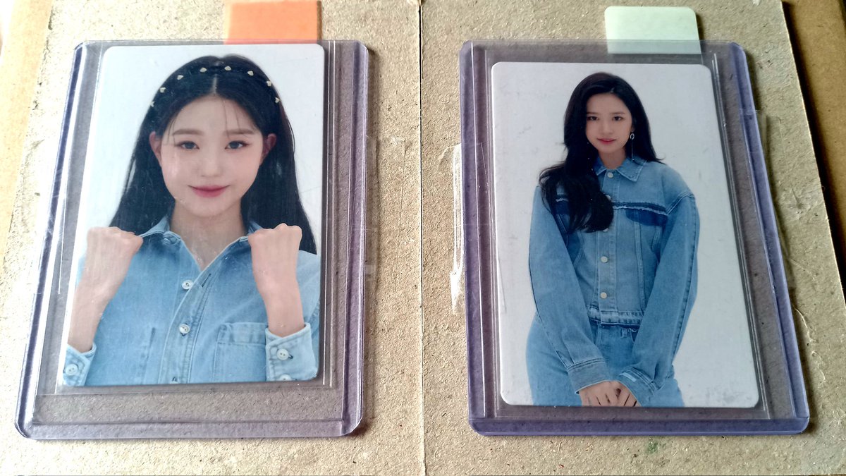 xinsells's tweet photo. standee was replaced with jang wonyoung &amp; an yujin OTS trading cards ^^ https://t.co/kl5inAMpBw