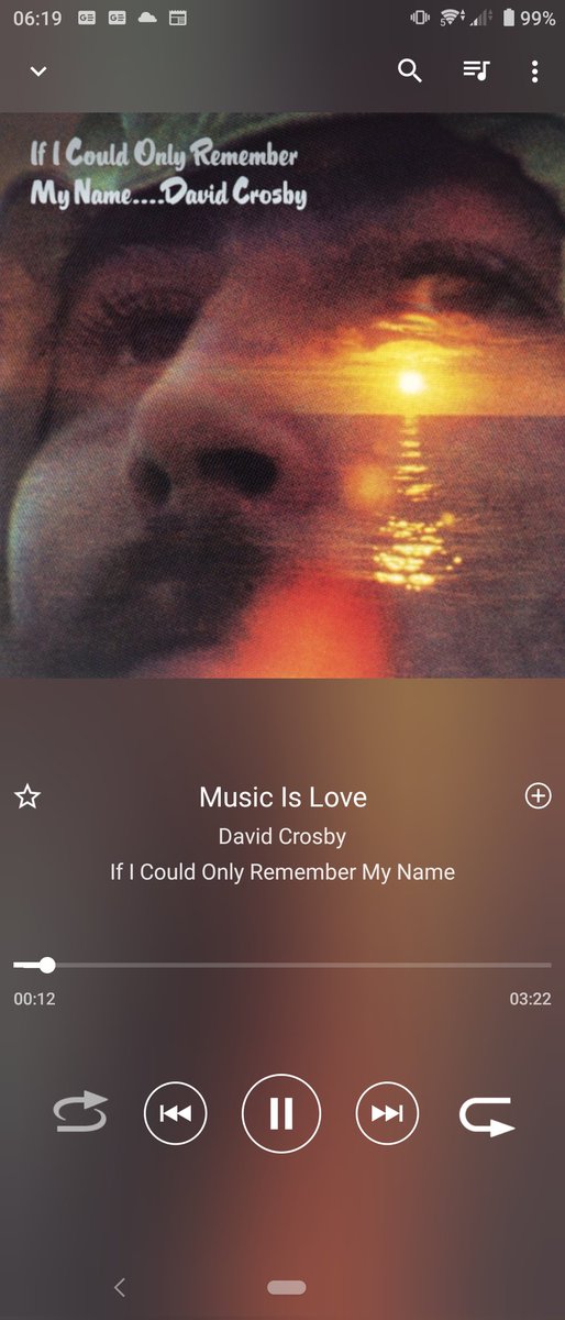 Really sad to hear of Croz's passing. Only seems right to give this a play on my way to work! RIP David Crosby.