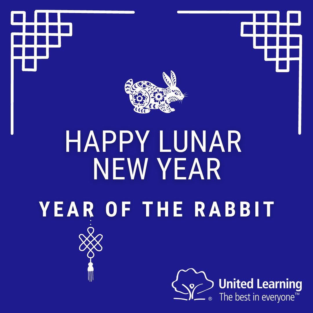 UnitedLearning's tweet photo. This weekend is Lunar New Year. We want to take this opportunity to wish you all a prosperous and bountiful year of the rabbit! Be right back, hopping into the weekend!🐇🏮 #LunarNewYear #YearOfTheRabbit https://t.co/sKbeF2Vhho