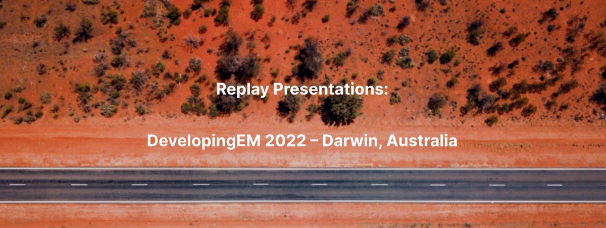 developingem's tweet photo. Check out all the presentations from #DevEM2022. Thanks once again to our amazing faculty and support staff for making this event possible. https://t.co/QA3ZjviPMu https://t.co/YeDG6zbffm
