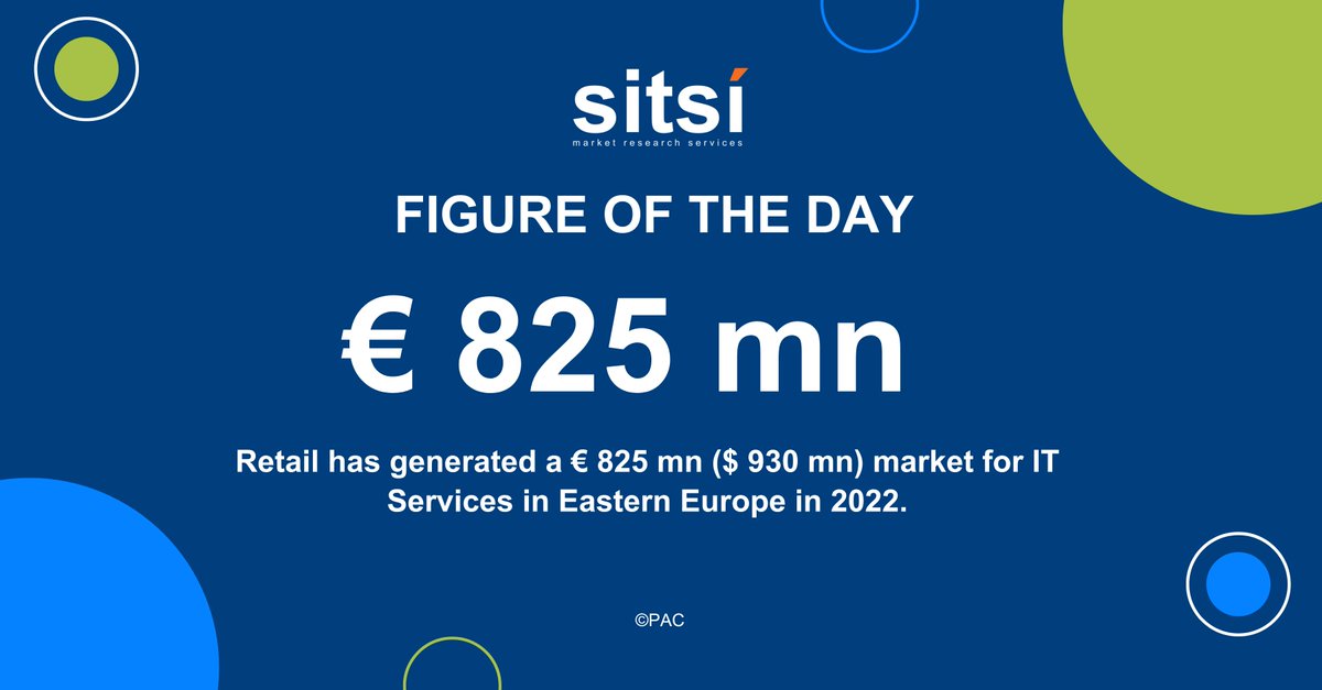 Retail has generated a € 825 mn ($ 930 mn) market for IT Services in Eastern Europe in 2022. This represents 5% of the EE market, building the 6th largest industry in the region.

#Eastern Europe #Retail #ITServices