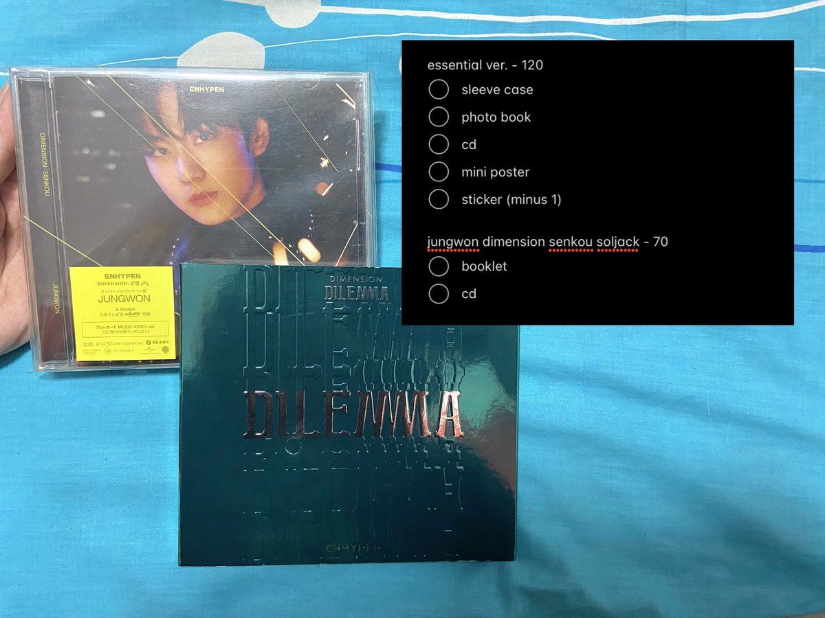 tnx_gabu's tweet photo. ꒰ wts ␥ lfb ␥ ph ꒱  ꒰ #tgsells ꒱

‼️ rfs: i really need funds po atm 😿

✶ Enhypen unsealed albums

𓏔 see pictures for prices 
𓏔 will give 1 ver of unsealed b:do to first two set takers

𓏔 all albums are inalagaan po ng maayos (stored in a cabinet with plastic) https://t.co/D55nISJfJc