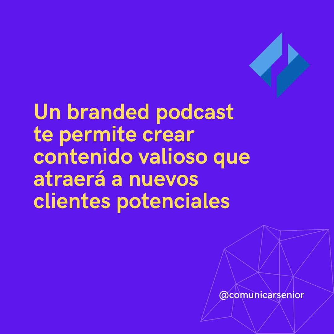 Sabes los que es el #brandedpodcast ?
en <a href="/comunicarsenior/">Comunicar En Senior</a> nos encantaría poder ayudarte a comunicar mejor lo que hace tu #empresa o tu mismo si eres un #profesional
para conocernos mejor visita nuestra web comunicarensenior.com