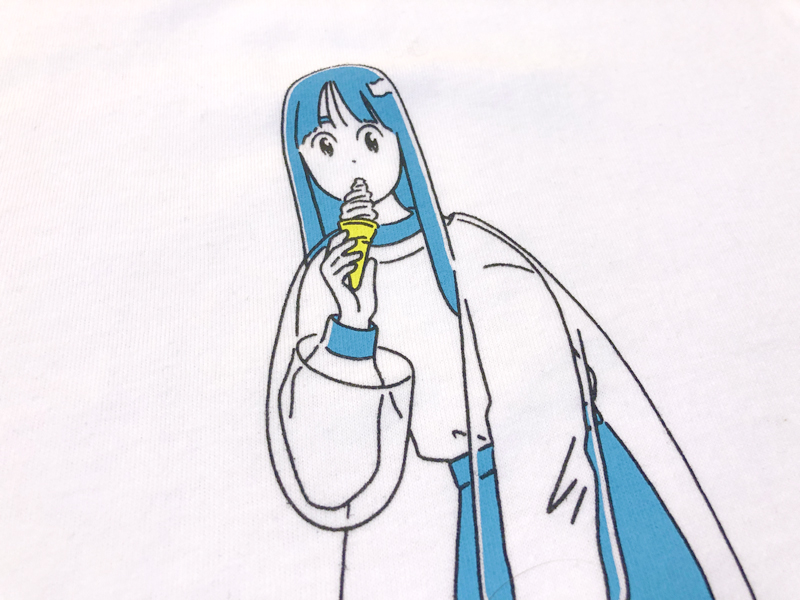 「高橋由季さんイラストによる『謎のMETEOR Tee [white]』。XLサイ」|METEORのイラスト
