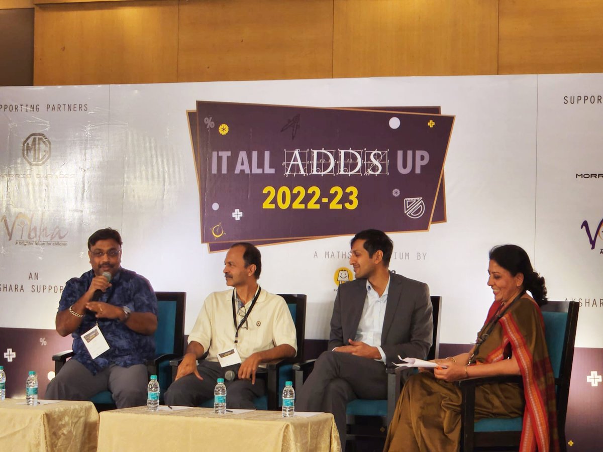 DonorSpeak at #ItAllAddsUp #MathsSymposium

"There are three things that a donor looks at 1. The effectiveness of the programme 2. total cost of ownership  3. Donor involvement 

Ebenezer Vidyasagar, Board Member <a href="/Vibha_In_India/">Vibha India</a> on #TechnologyInLearning  #JoyfulLearning