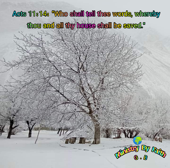 ByGilgit's tweet image. اَعمال 11:14: "وہ تُجھ سے اَیسی باتیں کہے گا جِن سے تُو اور تیرا سارا گھرانہ نجات پائے گا۔" 
Acts 11:14: "Who shall tell thee words, whereby thou and all thy house shall be saved."