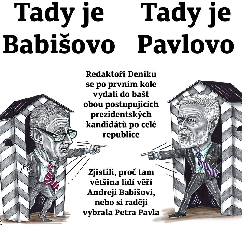 26 REPORTÁŽÍ Z RŮZNÝCH KOUTŮ ZEMĚ. Reportéři <a href="/denikcz/">Deník.cz</a> navštívili 13  míst, kde vítězí <a href="/general_pavel/">prezidentpavel</a> a 13 těch, kde voličsky vládne <a href="/AndrejBabis/">Andrej Babiš</a>. Jsou to obce, městečka. Přečtete si, co si myslí místní...
Zdroj: denik.cz/prezidentske-v…