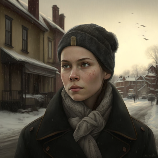 "city of kotka, finland, as a woman"