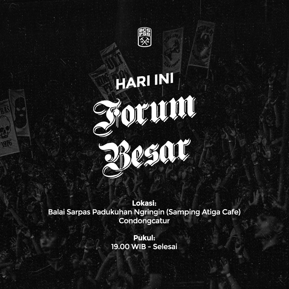 BCSxPSS_1976's tweet photo. Saudaraku!

Mohon kehadirannya dalam forum besar nanti malam. Ayo! https://t.co/lHMA5HQ5eA