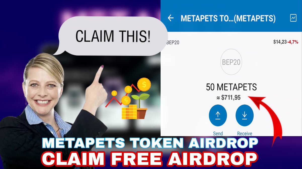 airdropkingdomz's tweet photo. 🕵‍♂CLAIM AIRDROP 700 USDT
METAPETS TOKEN [METAPETS]

🎁 Listing price 1 token = 70,56 USD
🎁 CLAIM REWARD : 50 Token
🎁 Referral : 60% BNB + 60% Token

Copy This Link👇
https://t.co/bF1Po3HyxL

🎥 How to Claim 50 METAPETS ~ 700 USDT 👇video
https://t.co/hYedieMFZm https://t.co/LV67dukTkw