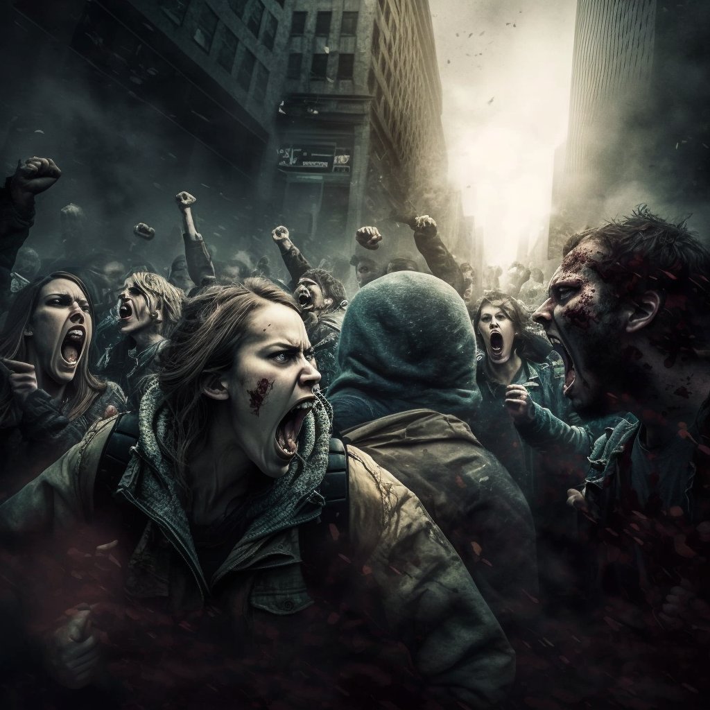 If we don't STOP feeding the hate/outrage monsters inside us, I'm genuinely afraid we may wake up to a nightmare world like this one day. 

We don't want this right? 

(I feel so sad when I see this image.)