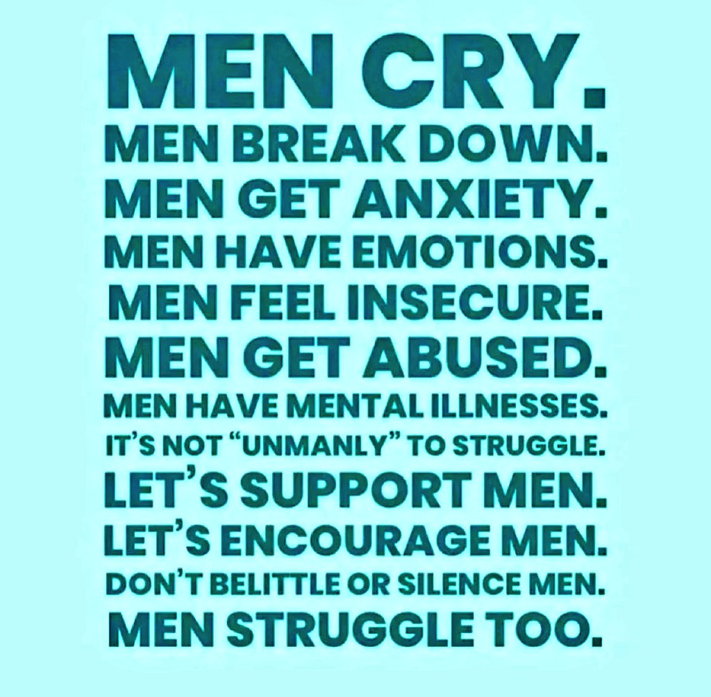 #Men, especially in the Somali community, are told at a younger age not to show #Emotions
They are more subject to
#mentalhealth &amp; are less likely to reach out for help when they are struggling.
#MenMentalhealthMatters, too. 
@ThevoiceofSL <a href="/AminaWehelie/">Amina Mussa Wehelie</a>