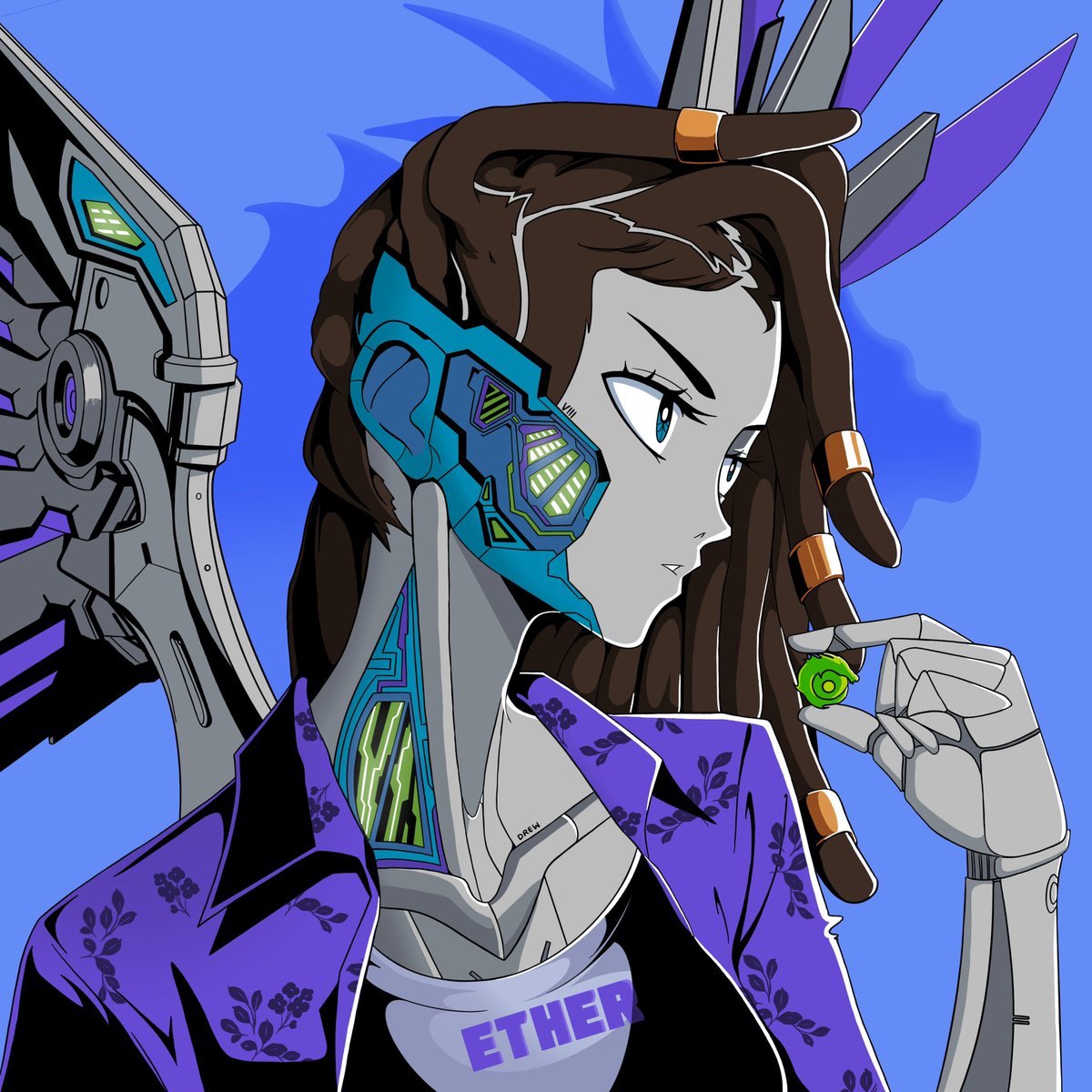 I made a new fanart for <a href="/ether/">ETHER</a> this time I try to draw something new nd different so I hope you guys <a href="/visionofviii/">V</a> <a href="/CValley_/">CV</a> <a href="/DrewBleam/">DrewBleam</a>  <a href="/Sneakynftseth/">SneakTheNick</a> like this new art. #Ether #ether bullish on <a href="/SpiritEther/">spirit ofether</a>