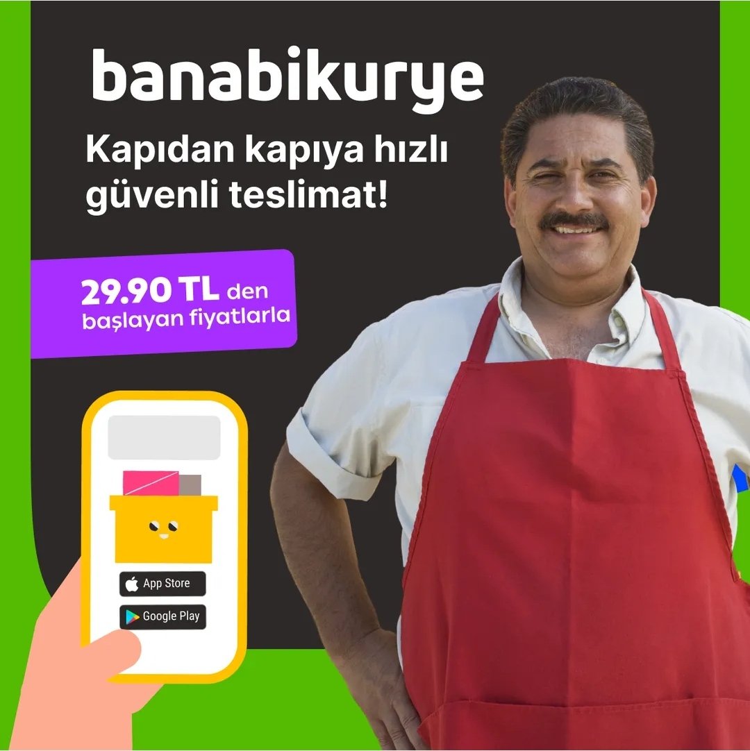 Bekleyen paket varsa hiç beklemesin...

Banabikurye hazır!