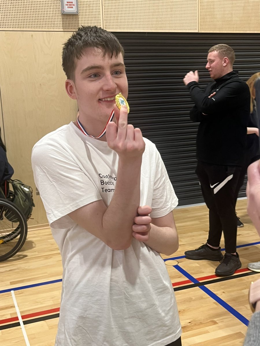 castlebraepe's tweet photo. Congratulations to 
Dominic Boyne in S2 for winning Bronze and Evan Glass in S4 for winning Silver in the Regional Boccia Competition on Wednesday ⭐️ 🏅 
 @ActiveSchoolsED @CastlebraeCHS https://t.co/rGnhRfYP4w