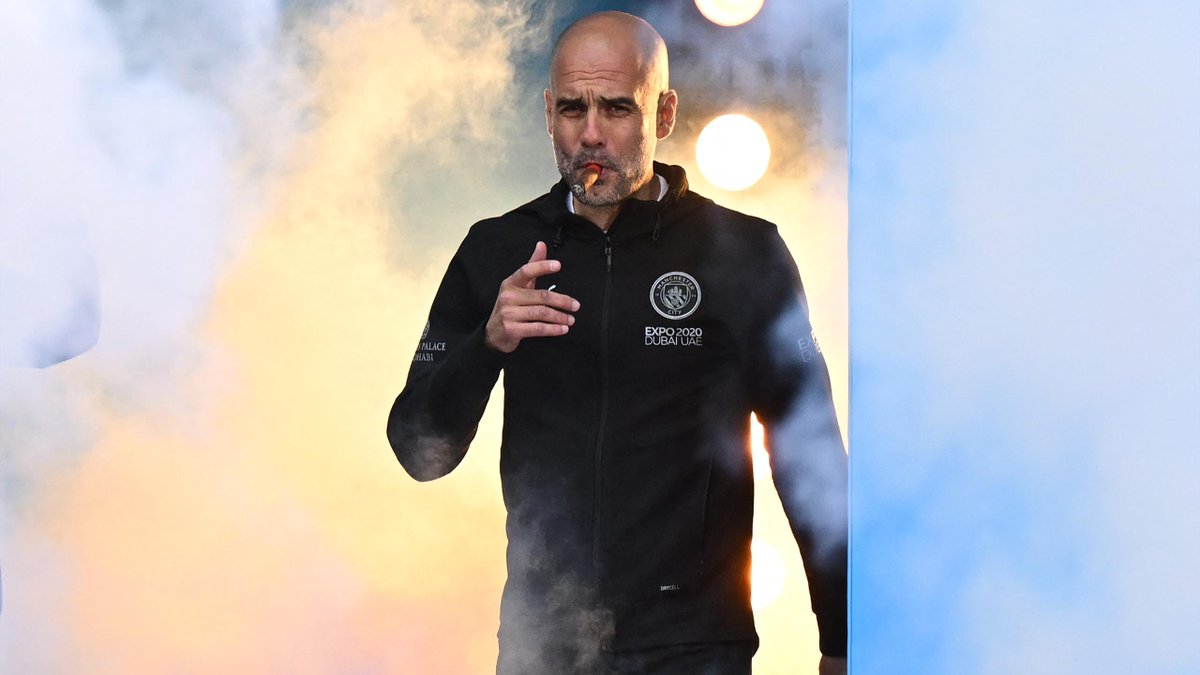 🎙️ Pep Guardiola: "In 14 years, I won 11 leagues... 11. It's a lot, huh?"