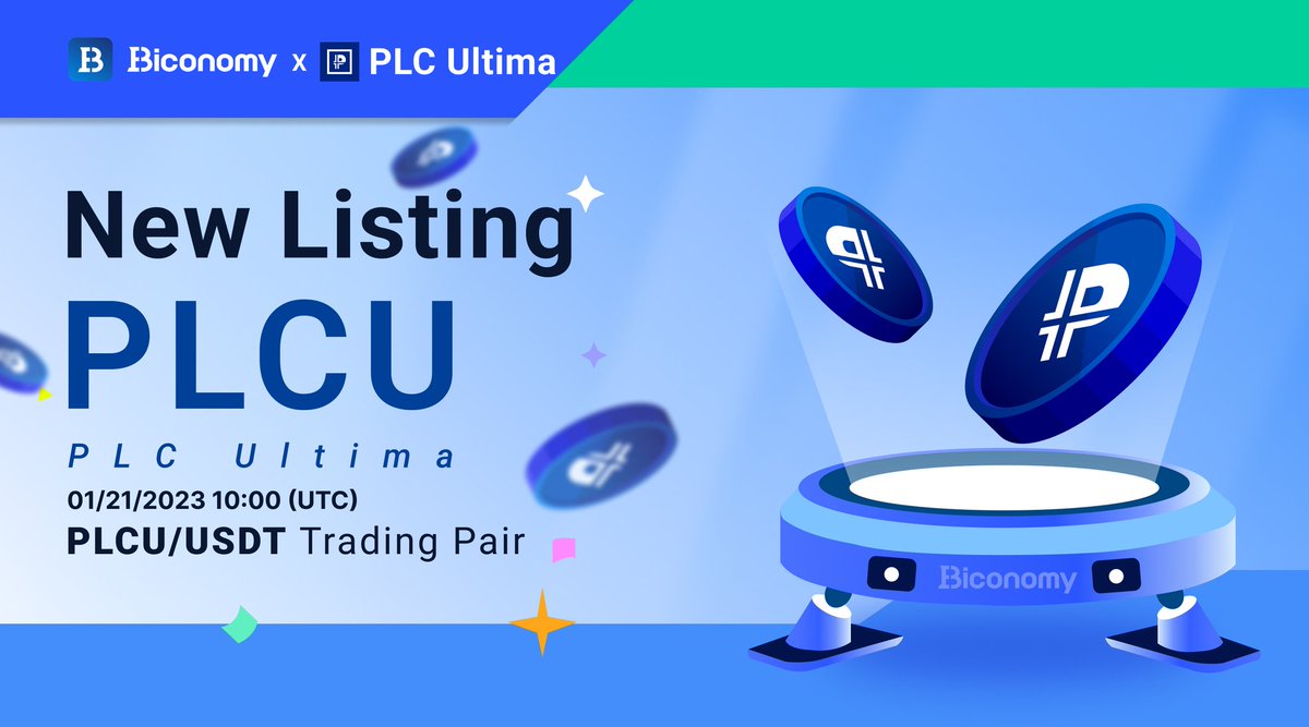 BiconomyCom's tweet photo. 🔥NEW LISTING🚀
#BiconomyExchange will list @PLCU_Official with $PLCU / $USDT Pair🔥
#PLCUltima is a unique innovative crypto tool for massuse🚀
Full Details👉 https://t.co/9IX5icoDz9
#Biconomy #BIT #Crypto #Cryptocurency #Altcoin #Cryptos #trading #CryptoNews #PLCU https://t.co/Txn5olecxU