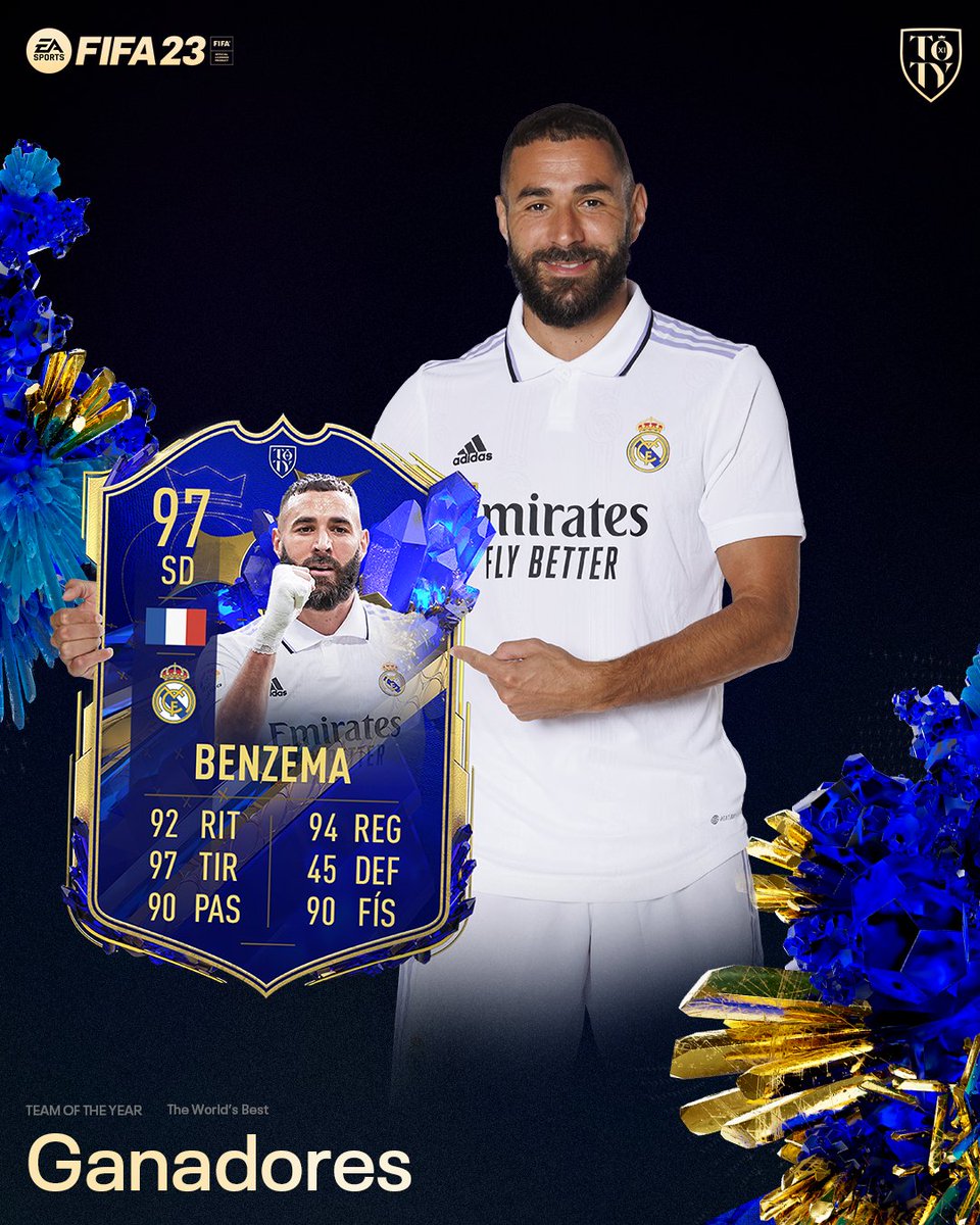 🔵 ¡Descubre todas las estadísticas de <a href="/Benzema/">Karim Benzema</a>!
📋 #TOTY
🎮 ¡Ya disponible en #FIFA23!
@EASPORTSFIFA | #FUT