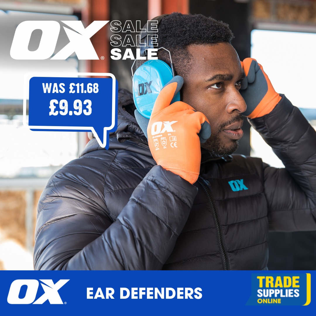 TradeSuppliesOL's tweet image. Don’t forget we have 15% off all OX this week only‼️🔨🔧🪛🛠Ends Sunday at midnight. Shop here: bit.ly/3ISsetM #oxtool #oxtools #oxtoolsuk #tool #tools #eardefenders #chisels #woodworkingtools #tradetools #diy #diytools #mallet #bucket