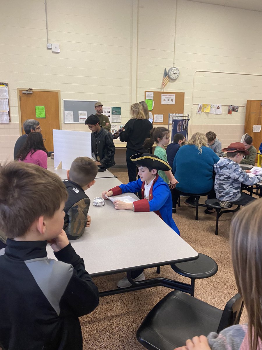 MrsT_Hanley's tweet photo. Our 5th graders in the Wax Museum — what a truly amazing event! They had their speeches researched, well crafted, and even partially memorized! The costumes and visuals were awesome! @CarrollManorES @bender_stephen @BCPS_ELA https://t.co/hoTpFjcxXs