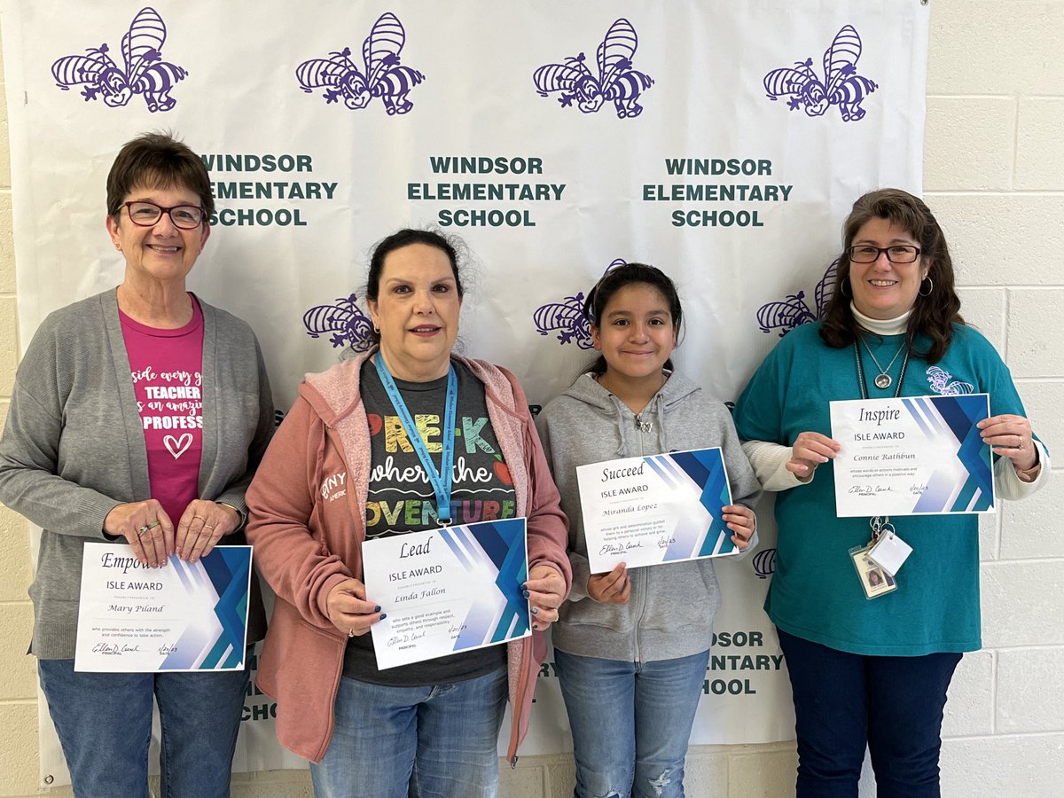 Congratulations to our January Isle Award Winners!! Mary Piland, Linda Fallon, Miranda Lopez and Connie Rathbun!!!