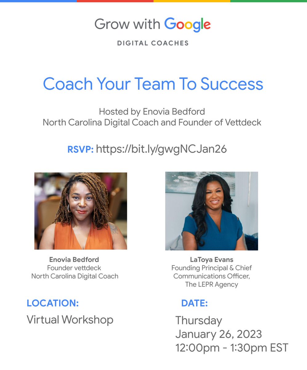 vettdeck's tweet photo. Understanding the attributes and behaviors that make the best managers, and learn how to apply these skills as you coach your team through challenging projects.
Register here: https://t.co/muCu2E86px

#growwithgoogle #GoogleDigitalCoaches" https://t.co/5xERywHrnX