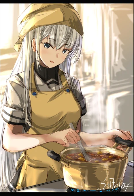 今日は冬月がカレーを作ってくれました。#艦これ #冬月生誕祭2023 #冬月進水日 