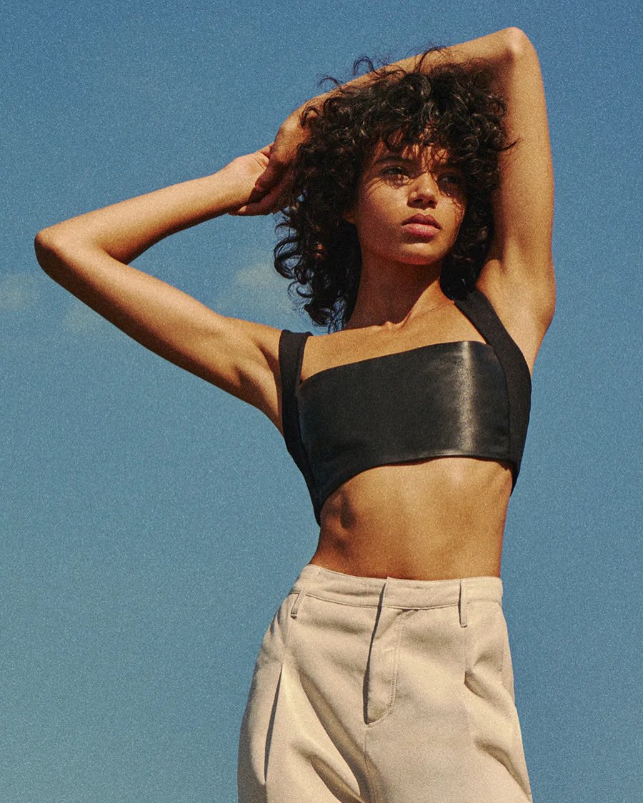 asbydf's tweet photo. New things are coming - our Hailey Recycled Leather Bralette is a must have this season + stay tuned for a big drop next week! #plasticfreepackaging #sustainablefashion https://t.co/hkJlMWrc4d