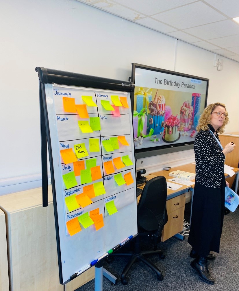 TuringNW's tweet photo. Fantastic start to our 2nd LLME day of the year with the Birthday Paradox π followed by our Keynote Speaker @MrMattock and his thought-provoking session on Numbers as Measures. #LLME @MathsHubs @NCETM https://t.co/9eOlVk90XE