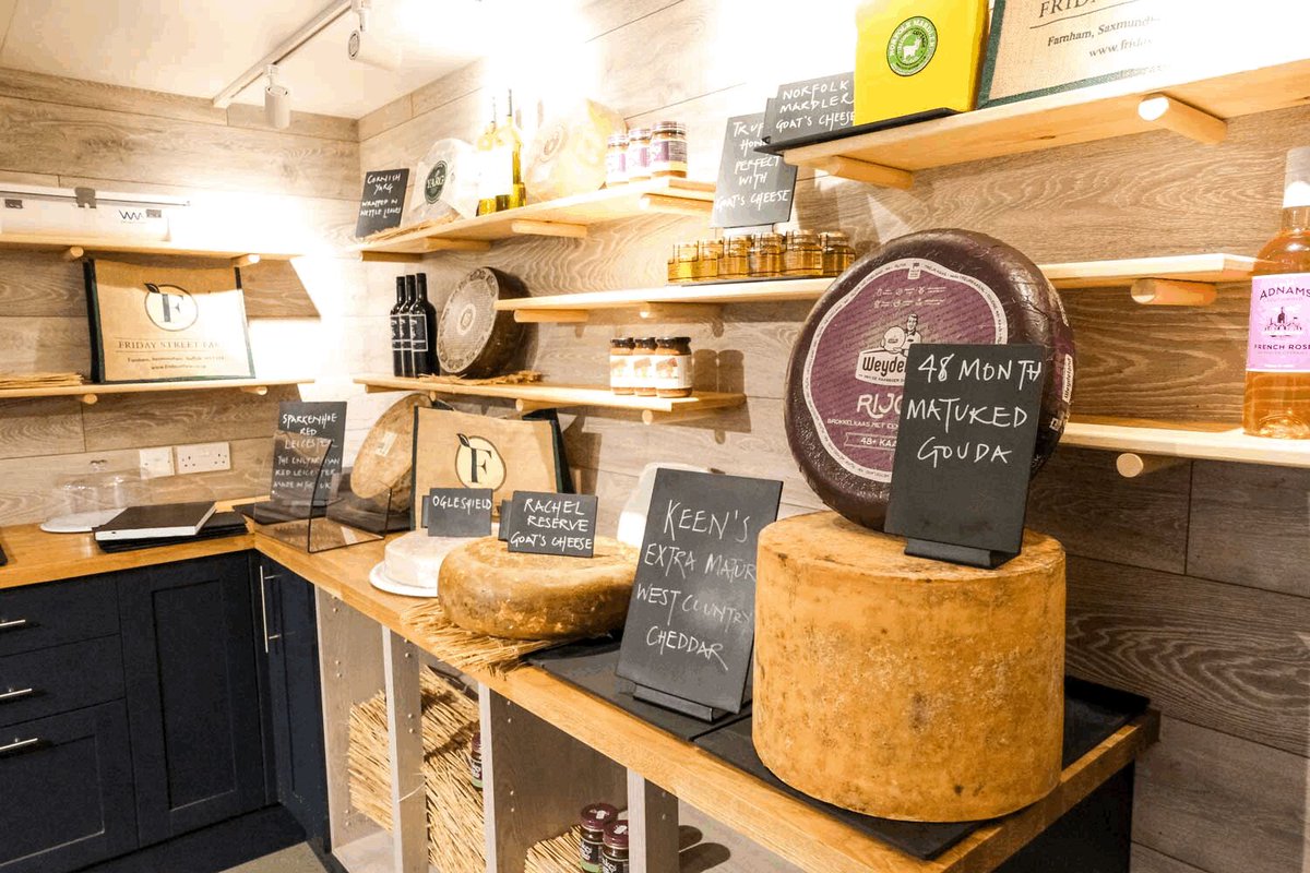 TheTouristTrail's tweet photo. 🧀 We're celebrating #NationalCheeseLoversDay by highlighting the #cheeseroom at 𝗙𝗿𝗶𝗱𝗮𝘆 𝗦𝘁𝗿𝗲𝗲𝘁 𝗙𝗮𝗿𝗺 𝗦𝗵𝗼𝗽! What are you waiting for? Give them a visit and slide that door to explore.
𝗟𝗲𝗮𝗿𝗻 𝗠𝗼𝗿𝗲
https://t.co/Wns86qvO2k
#cheese #suffolk #cheeselovers https://t.co/DyH9EZRuhp