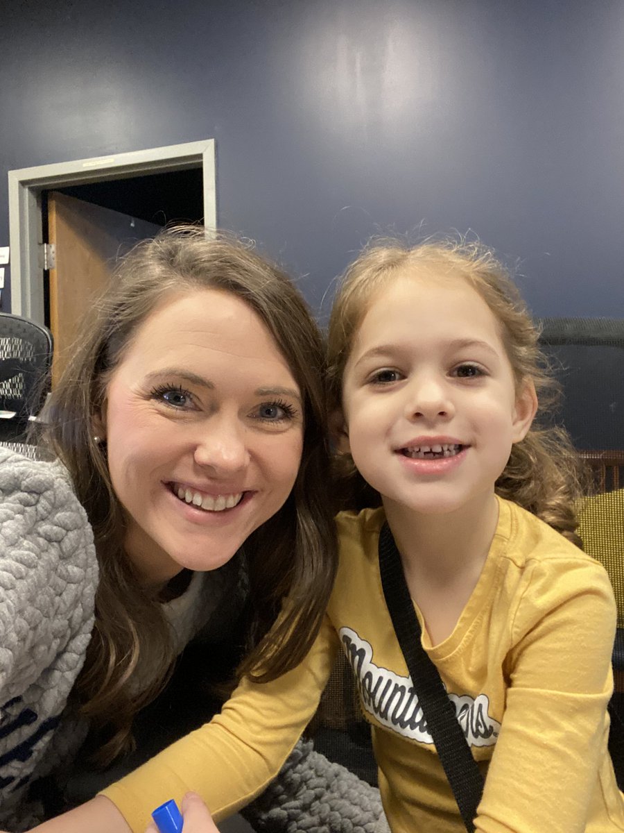 WVUCate's tweet photo. My best girl came to work with me today because I’ve been missing her in the evenings due to taking big brother to practice. Thankful for a workplace that values and accommodates family life! 💓 @WorkatWVU https://t.co/FBVOFfp5fl