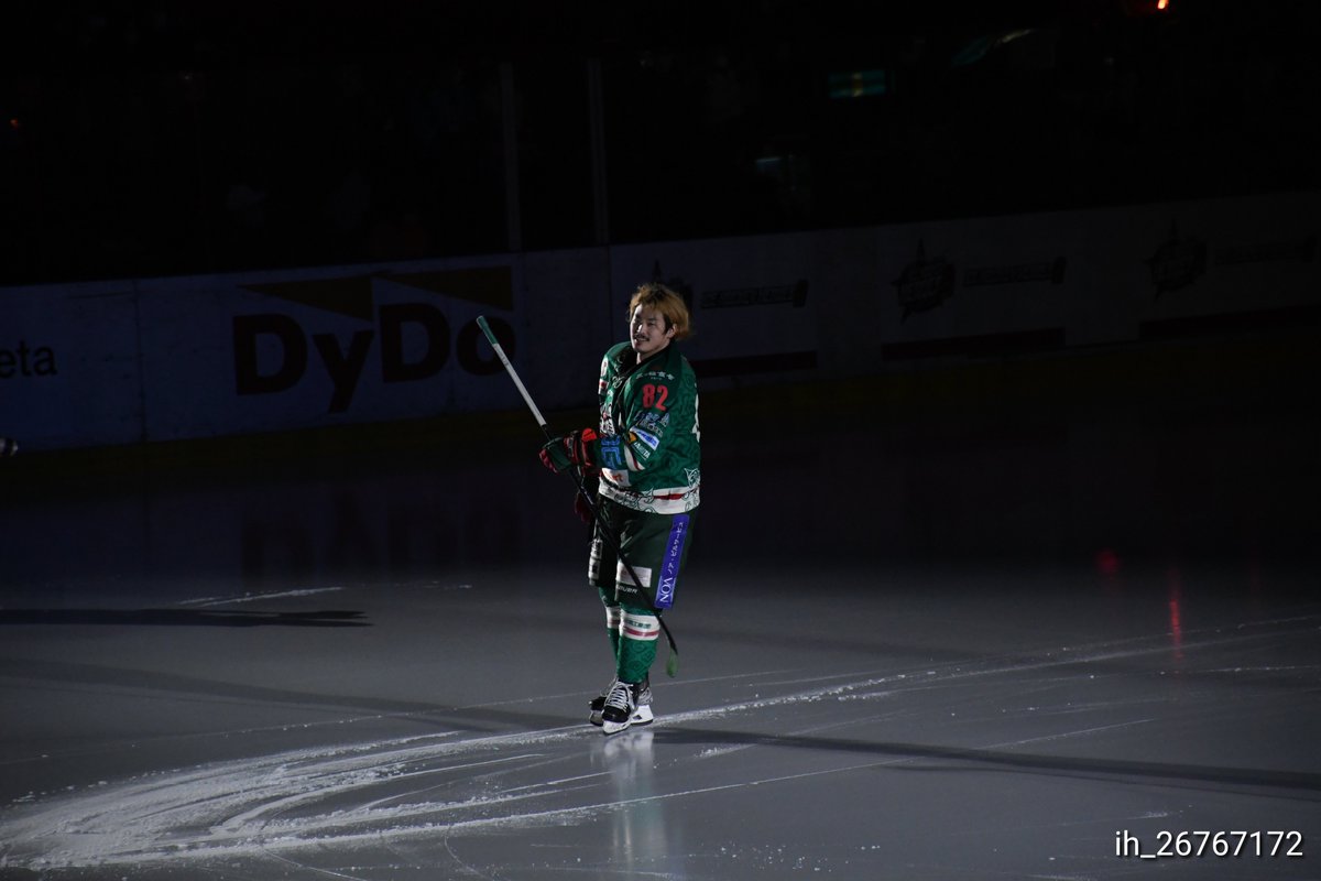 ih_26767172's tweet image. 登場でも楽しませてくれる夕聖
 #アイスホッケーヒーローズ2
 #アジアリーグアイスホッケー
 #ひがし北海道クレインズ