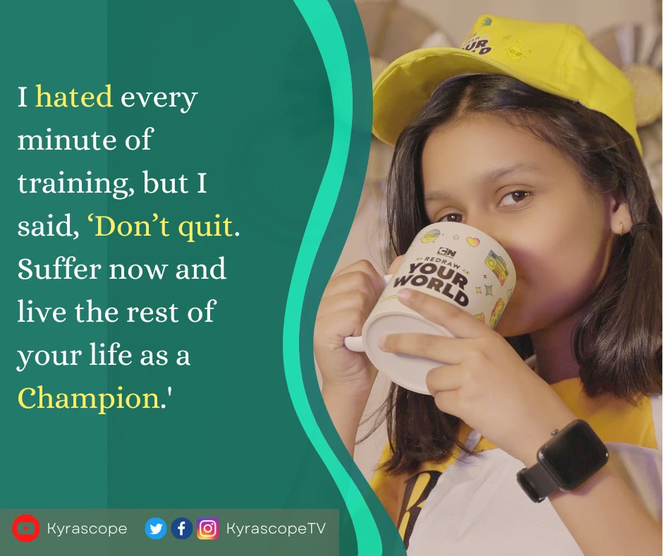 KyrascopeTV's tweet photo. I hated every minute of training, but I said, ‘Don't quit. Suffer now and live the rest of your life as a Champion.'
#Kyrascope https://t.co/G0RXm1Qbt4