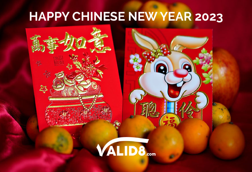 valid8com's tweet photo. Wishing you happiness and prosperity in the New Year! #yearoftherabbit2023 #ChineseNewYear #ChineseNewYear2023 #YearOfRabbit #telecom https://t.co/Et0tNL9xva