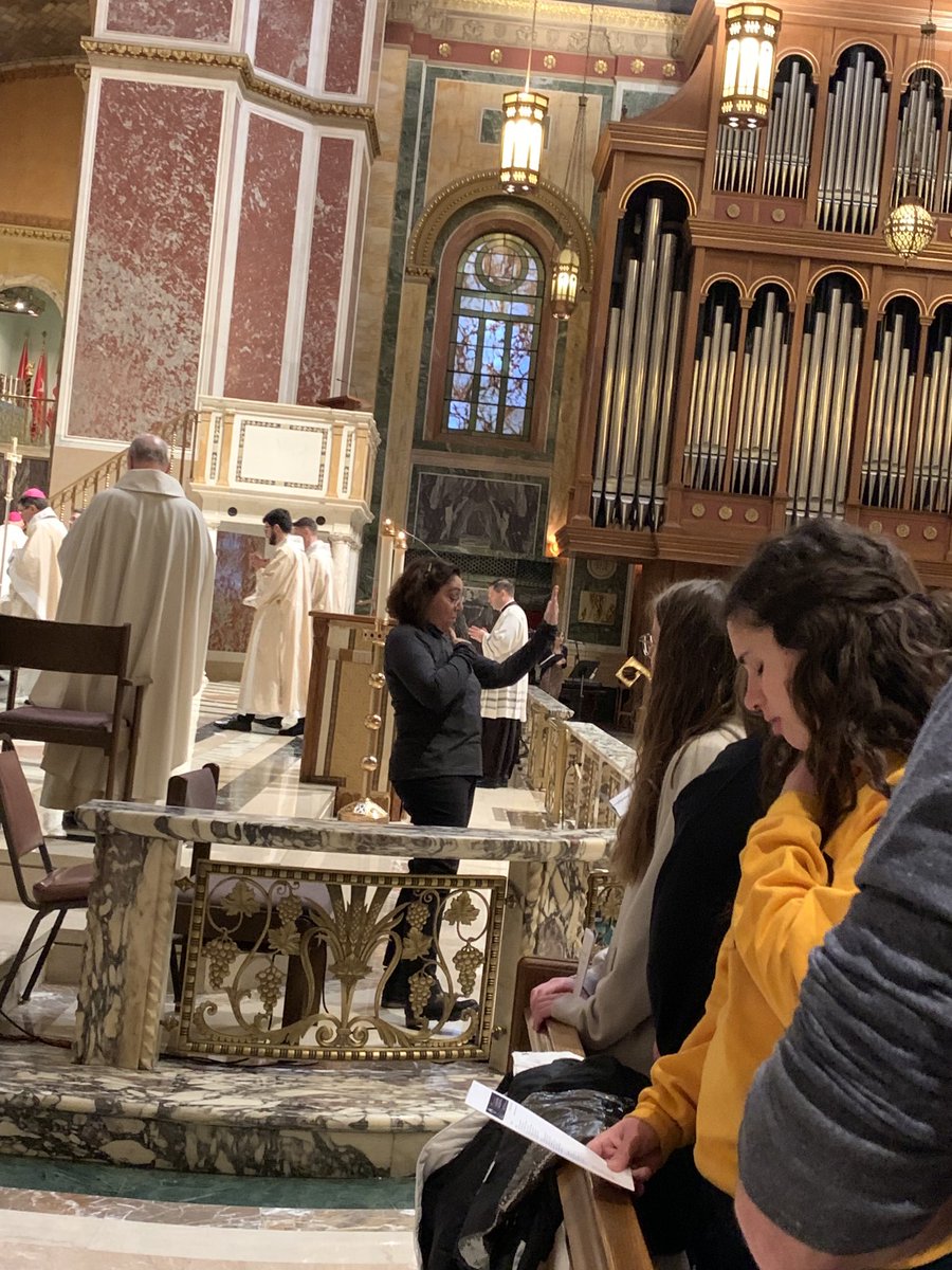ADWDDMinistry's tweet photo. Youth Rally & Mass of Thanksgiving for life starting now live-streamed on ADW YouTube channel . ASL interpreted. So grateful to all our youth who witness to a culture of life! #iStand4Life https://t.co/5c5joFhYKP