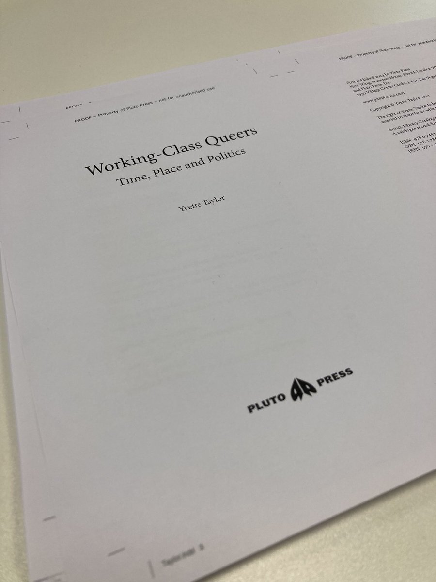 Yvette Taylor (@yvettetaylor0) on Twitter photo It’s becoming real… Working-Class Queers: plutobooks.com/9780745341026/… <a href="/PlutoPress/">Pluto Press</a> It’s becoming real… Working-Class Queers: plutobooks.com/9780745341026/… <a href="/PlutoPress/">Pluto Press</a>