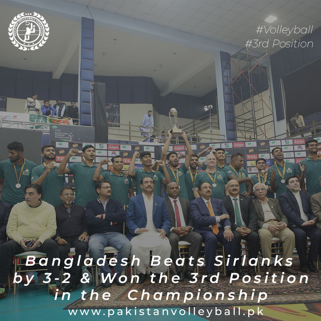 PVF_Official's tweet photo. Engro Central Asian Championship 24 -29 November 2022 
Bangladesh Beast Sir Lanka by 3 - 2 &amp; Won the 3rd Position in the Championship 
#volleyball #championship #3rdposition https://t.co/UmvJ5vsCSK