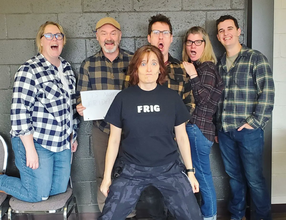 TerraBruceProd's tweet photo. Trying to capture a post about another accidental flannel friday here at Terra Bruce but we got a few rebels!😆➡️
#flannelfriday #wasitfriday #takenonawednesday #instaprep #wewereinworkshopland #nowitsfriday #frig https://t.co/yt60zFQYzB