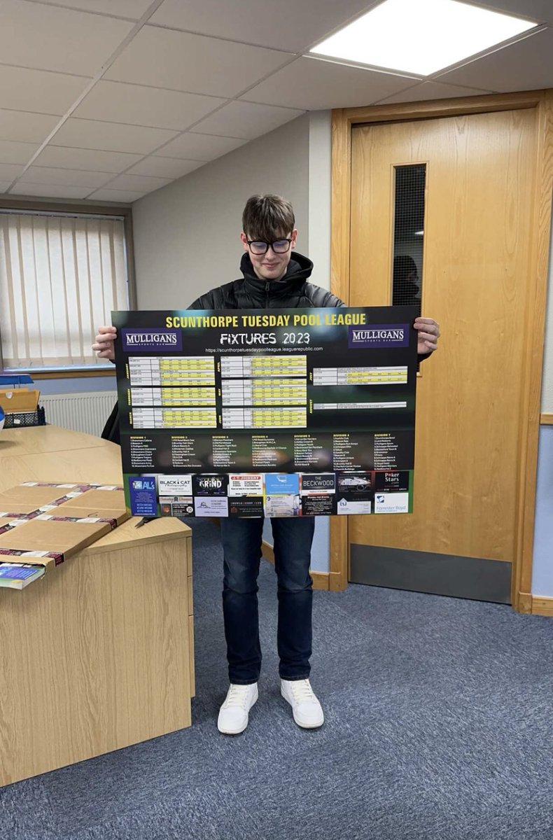 Happy poster day everyone

These will be available to collect from Mulligans from this evening onwards 

Apologies for the delay on this instance. Our new studio Scunthorpe Instant Print have done a fantastic job with the design from scratch and the quality of the end product.