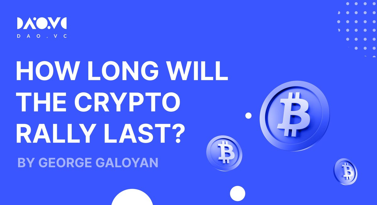 Hey, community!

Friday hot off the press is here! 🔥📰 

A new interview with the DAO.vc founder, crypto expert, George Galoyan on the crypto market perspectives 👇👇👇

HOW LONG WILL THE CRYPTO RALLY LAST 👉 medium.com/@daovc/how-lon…