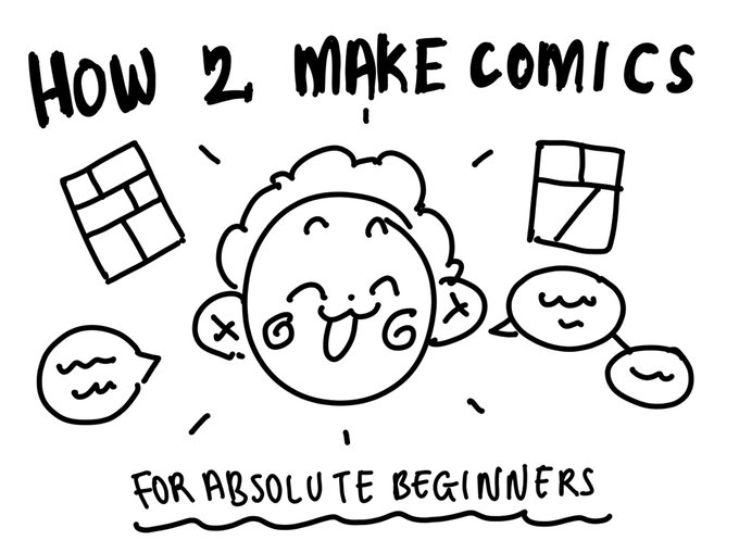 My how 2 make comics is out for everyone now! (Linky below) For anyone that wants to start a comic but has no idea how 🤓 